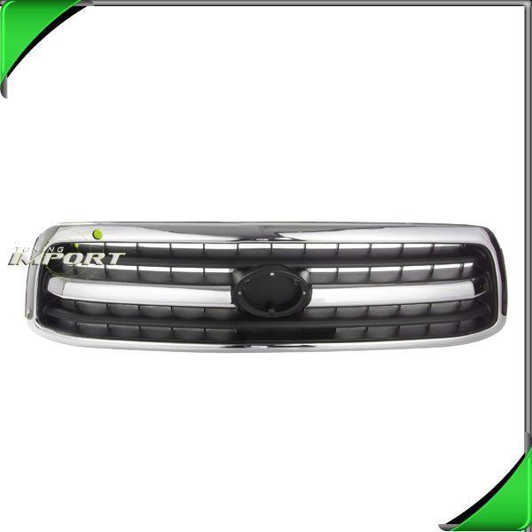 Chrome front grille new to1200223 ptd black screen 2000-2002 toyota tundra base