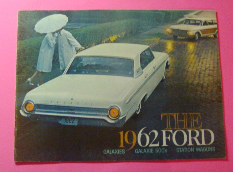 1962 ford galaxies..galaxies 500..station wagons sales brochure...24 pages