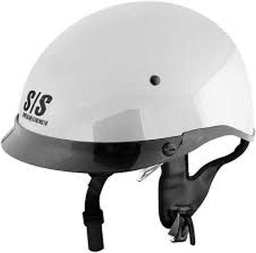 Speed & strength ss400dvd solid speed half-helmet adult helmet,gloss white,xs