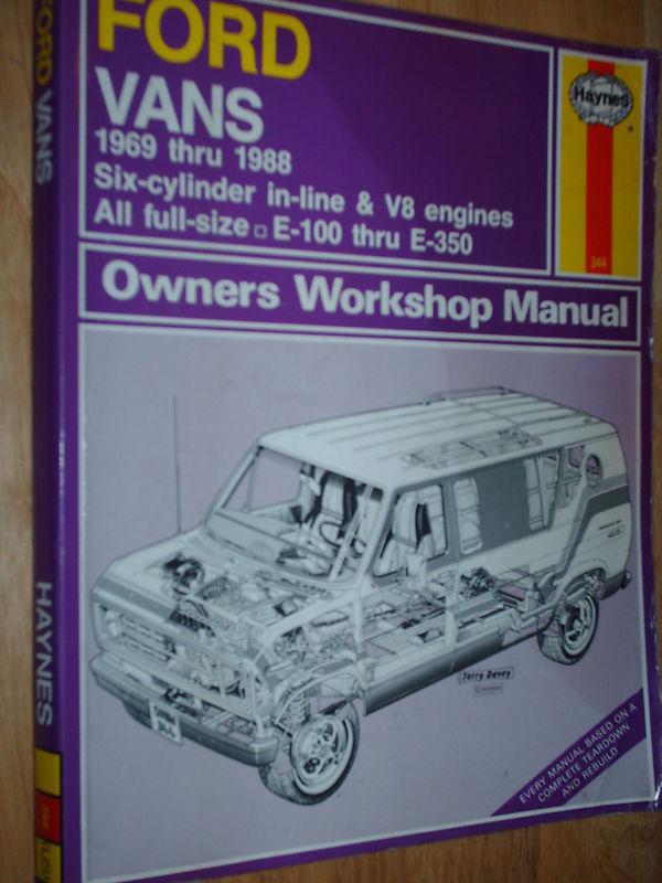 1969-1988 ford van shop manual 87 86 85 84 83 82 81 80+