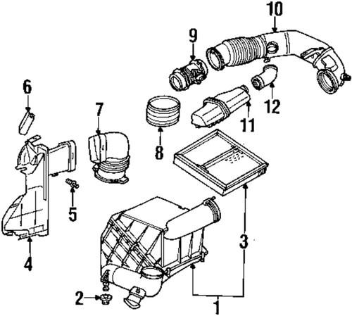 Mercedes-benz-mb oem 2085280007 air intake-elbow