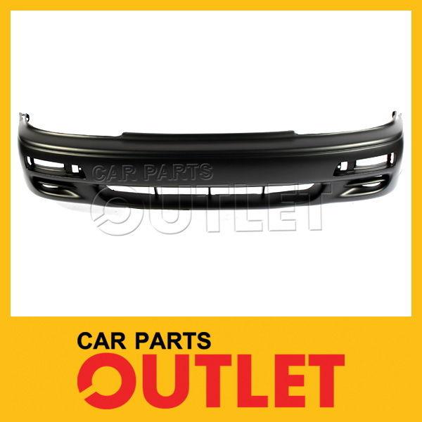 1995-1996 camry base/dx front bumper cover raw mat blk smooth plastic non primed