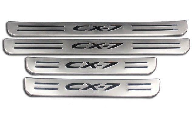 Mazda cx-7 stainless door sill footboard fit 2007-2012 panel plates