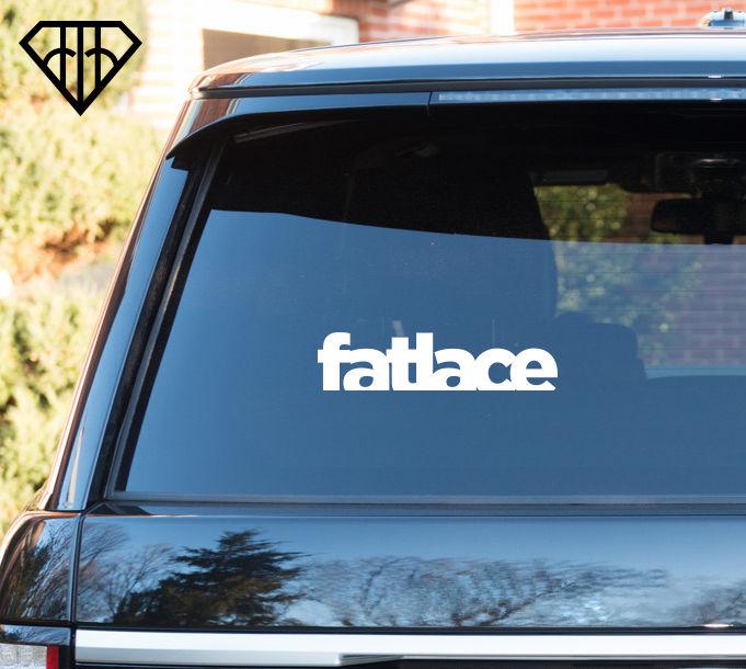 Fatlace jdm tuner import drift exotic awesome car window sticker decal vinyl