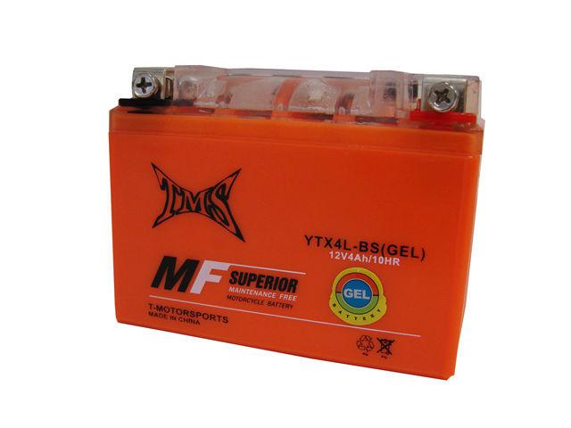 Gel battery ytx4l-bs for yamaha honda suzuki aero spree elite riva jog ct dr ttr