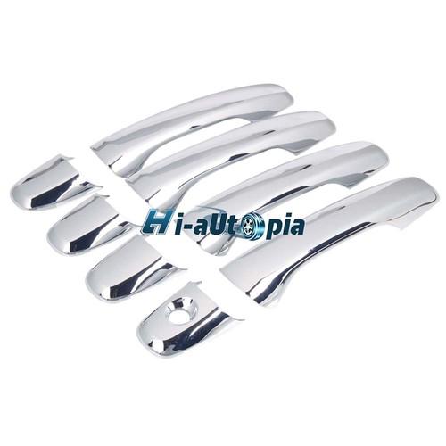 11-13 ford edge triple chrome plated abs 4 door handle without smart key cover