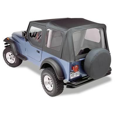 Bestop soft top sailcloth replace-a-top polymer cloth black jeep wrangler each