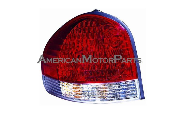 Driver replacement red/clear lens tail light 05-06 fit hyundai santa fe