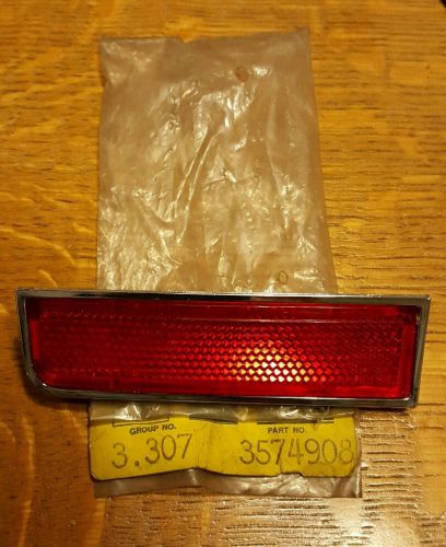 3574908 1967 amc rebel ambassador wagon right rear reflector nos