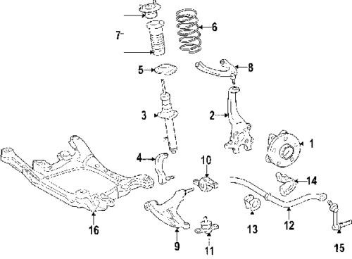 Lexus 4861059065 genuine oem factory original upper control arm