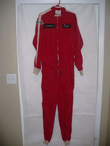 Safe-quip racer firesuit size large red 1 layer nomex