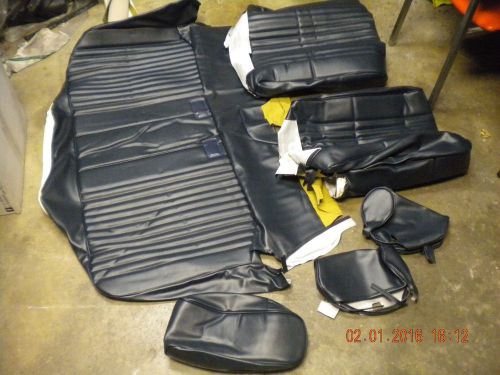 1978-80 el camino nu navy blue vinyl bench seat covers 79 upholstery ss