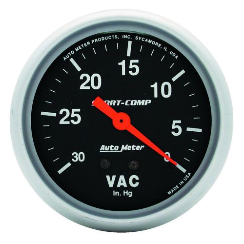 Auto meter 3484 sport-comp; mechanical vacuum gauge