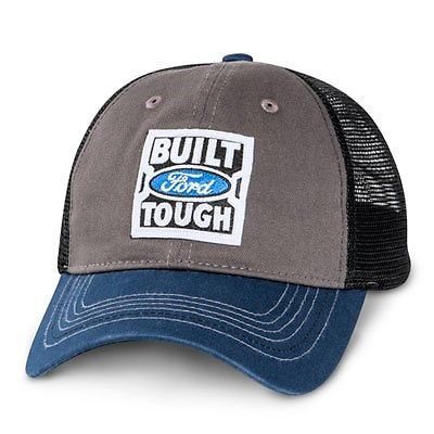 Authentic built ford tough stone washed trucker hat 1403405