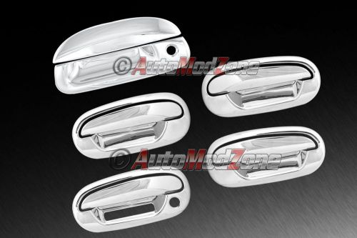 97-04 ford f150 chrome 4 door handle covers w/keypad w/o psg kh + tailgate cover