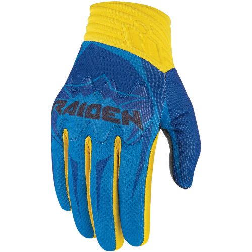 Icon raiden arakis mens gloves turk/blue/yellow