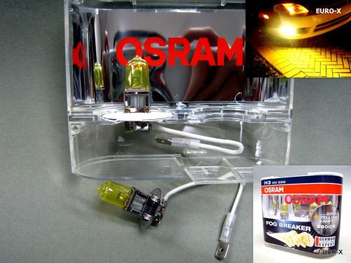 H3 osram 12v55w fog breaker 2600k yellow globes fog spot light bulb #h7 x 2 pcs