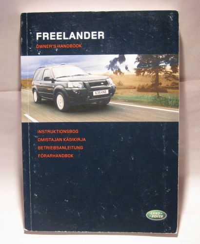 Land rover freelander owners manual handbook car printed 2004