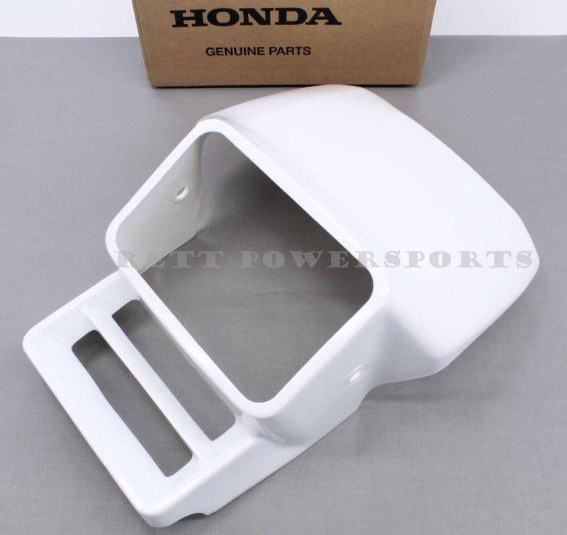 New genuine honda headlight visor xl600 xl600r oem plastic shroud white   # i28