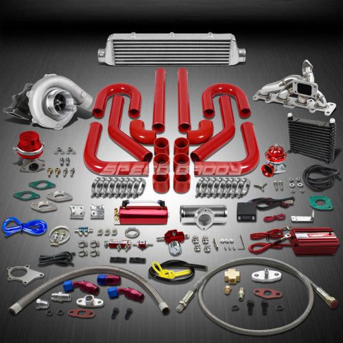 T04 .63ar 400+hp 16pc turbo charger+manifold+intercooler kit for 03-05 neon srt4