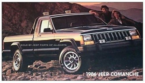 1986  amc  jeep  mj comanche pickup truck  photo magnet  tool box  jeep man cave