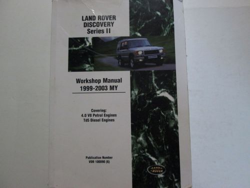 1999 2000 2001 2002 2003 land rover discovery series 2 ii service repair manual