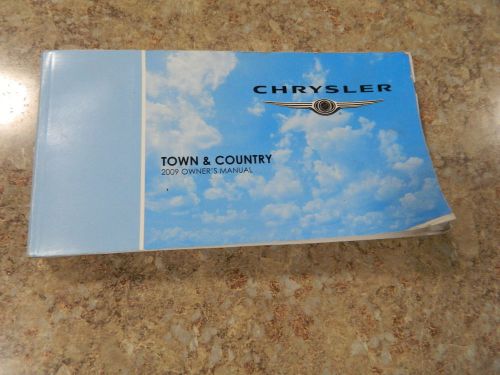 2009 chrysler town &amp; country owners manual guide book