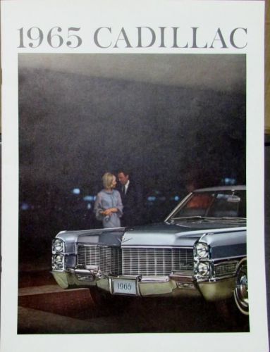 1965 cadillac fleetwood deville calais series color sales brochure original