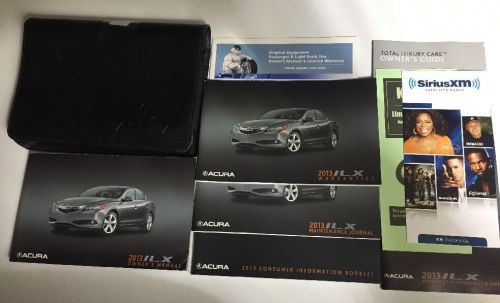 2013 acura ilx owner&#039;s owners manual with case  &amp; free same day shipping