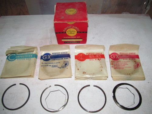 Set nos 3 3/8&#034; .020+ piston rings 1934 - 41 chrysler desoto dodge plymouth