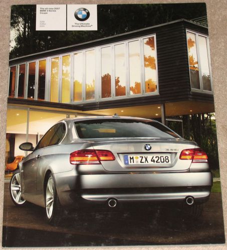 Bmw 3 series 2007 full brochure 67 pages features options etc... 328i 328xi 335i