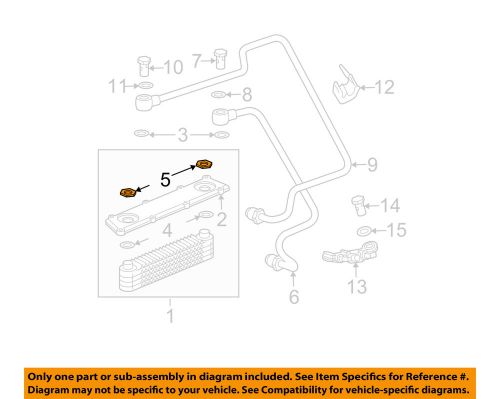 Saturn gm oem 02-03 vue 3.0l-v6 oil cooler-spacer plate nut 90409174