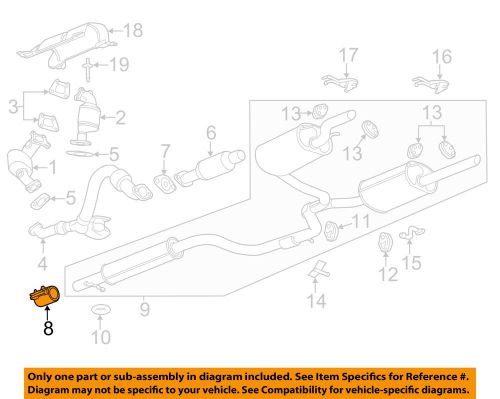 Gm oem exhaust-muffler &amp; pipe clamp 92202996