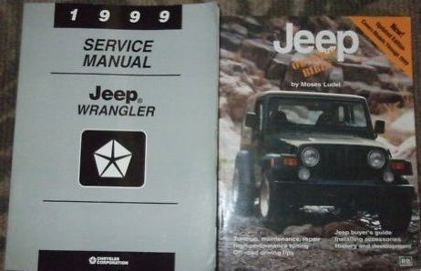 1999 jeep wrangler service shop repair manual set w owners bible 99 mopar jeep