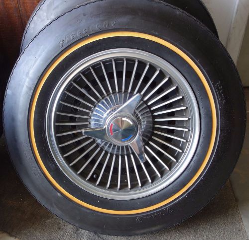 1964-66 corvette five original kelsey hayes knock off wheels with tires