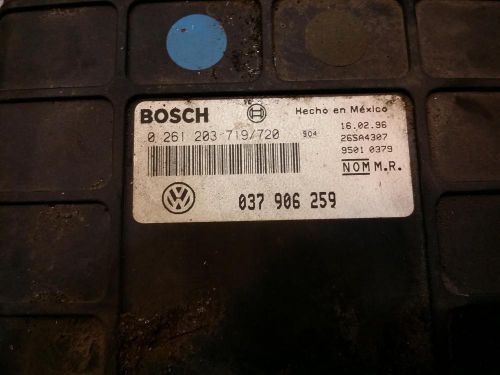 Volkswagen golf engine brain box electronic control module; 4 cyl, gasoline, 2