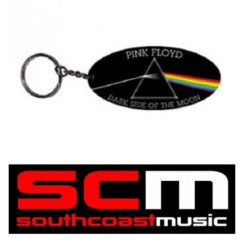 Pink floyd dark side of the moon rubber keychain key ring official keyring chain