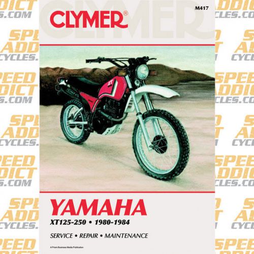 Clymer m417 service shop repair manual yamaha xt125-250 80-84