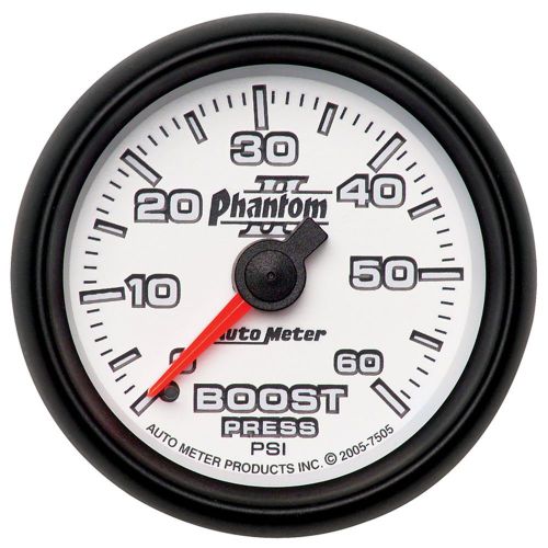 Auto meter 7505 phantom ii; mechanical boost gauge