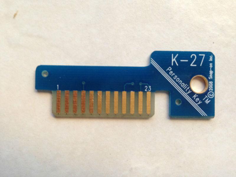 K-27 snap-on personality key for scan tool mt2500 mtg2500 modis solus pro verus