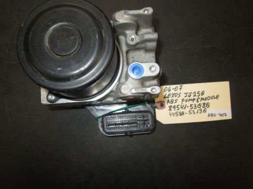 06 07 lexus is250 abs pump &amp; module #89541-53080/44580-53190 *see item*