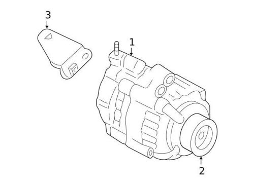 Genuine 2012-2012 honda accord alternator 06311-r70-505rm