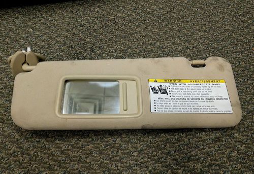 07 08 09 lexus es350 left driver side interior sun visor sunvisor gray v3525