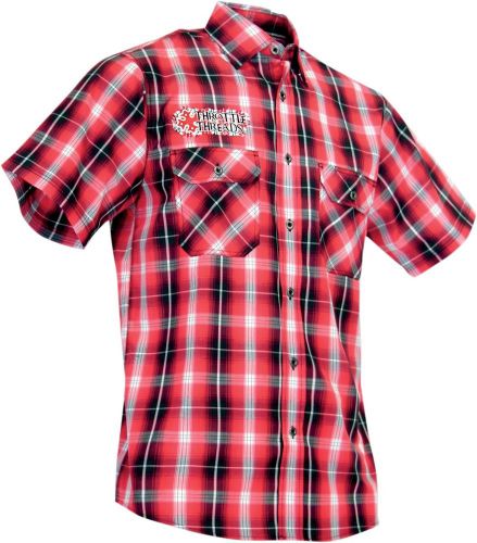 Throttle threads tt410st99rgylr shirt tt kilted red lg