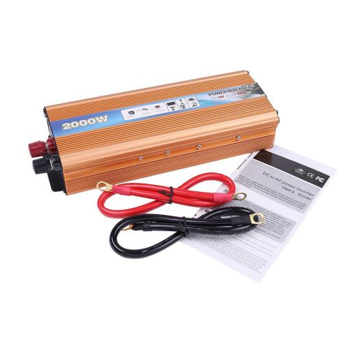 2000w dc 12v to ac 220v car power inverter modified sine wave converter with usb