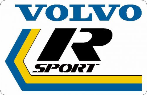 Volvo r sport decal 360 340 142 242 rare rallycross