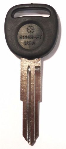 New gm chevy saturn transponder chipped master key blank 96464219 b114r-pt