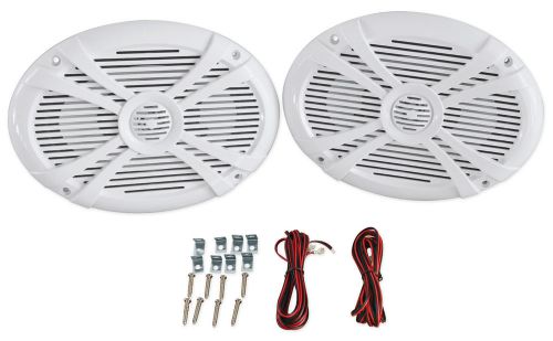 Pair rockville rmsts69w 6x9 1000w waterproof marine boat speakers 2-way white