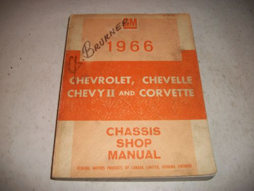 1966 chevrolet chassis/overhaul shop manual corvette chevelle chevy ii
