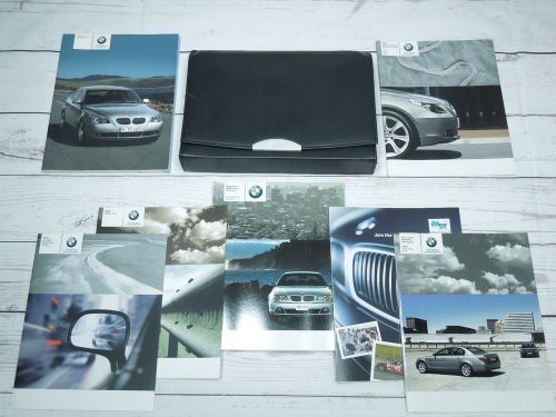 2005 bmw 5 series 525i 530i 545i owners manual set